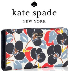 NWT Kate Spade Large Cameron Breezy Floral Wallet